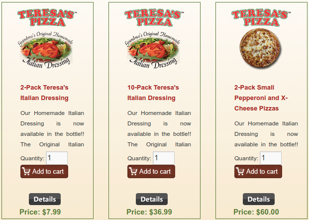 store screenshot www.teresaspizza.com 2023.02.08 20 47 06